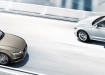 Audi A6 Avant в движении с седаном