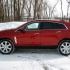 Cadillac SRX в красном цвете