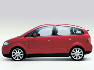 Audi A2 в красном цвете официально