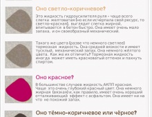 Выясняем, какого рода и откуда вытекла лужа под машиной по её цвету, запаху, консистенции и способности впитываться в асфальт